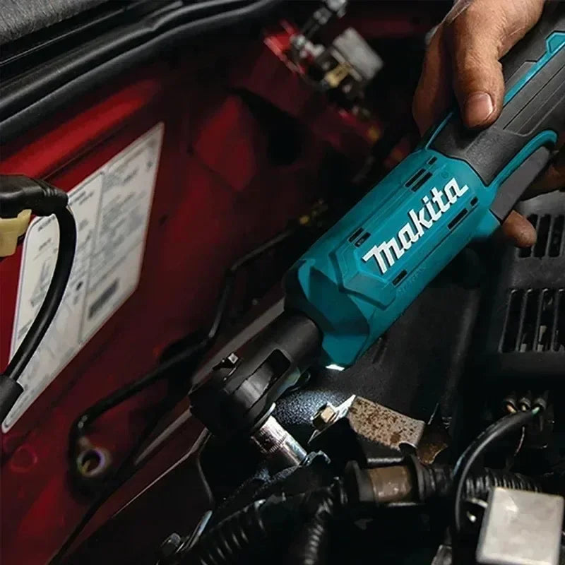 Makita DWR180 18V Cordless Ratchet Wrench 47.5Nm 800RPM with LED Light and Electric Brake for Auto Repair and Maintenance