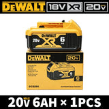 100% Dewalt Original Battery 20V 6AH Battery Replacement DCB200 DCB184 DCB182 DCB206 DCD887 DCD805 DCF860 Power Tool Battery