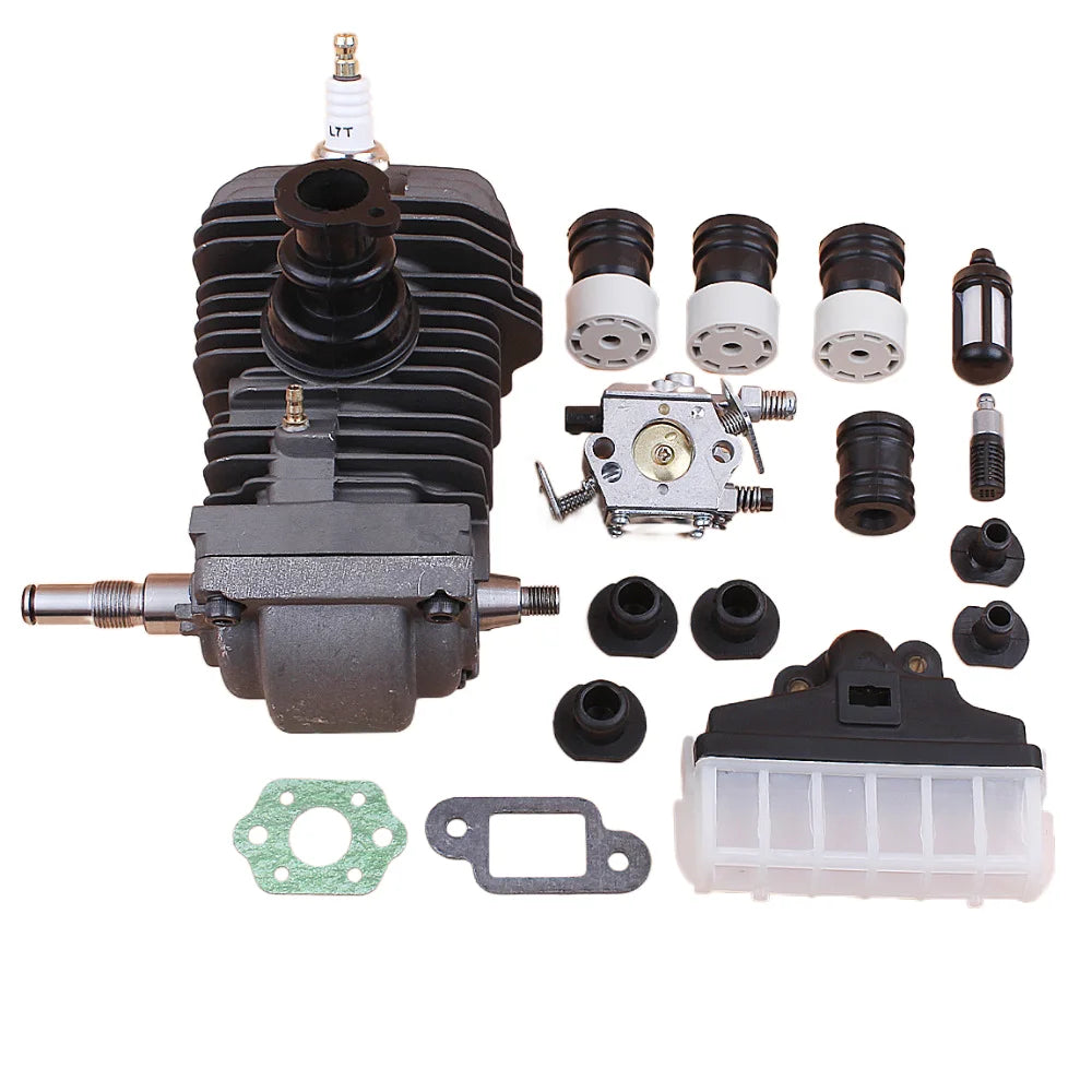 42.5MM Engine Motor Assembly Cylinder Piston Carburetor AV Buffer Set For Stihl MS250 MS230 025 023 MS 250 230 Chainsaw Spares