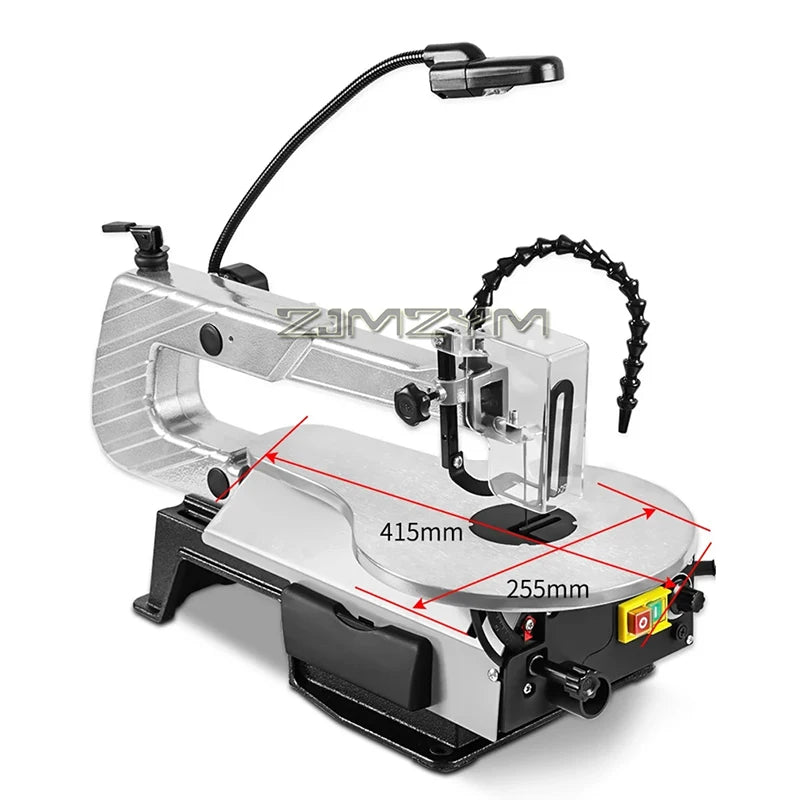 Variable Speed Scroll Saw, 16Inch with Work Light, Adjustable TableTop Angle, Easy-Access Blade Changes, W/ Sawblades