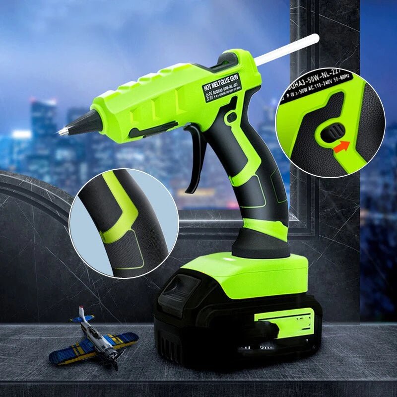 Cordless Hot Melt Glue Gun For Makita/DEWALT/BlackDecker/Milwaukee/Bosch With 30 Sticks 18V Lithium Battery Electric Repair Tool