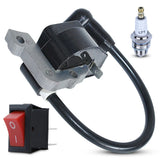 For Stihl FS38 FS55 FC55 FS45 FS46 KM55 HS45 Ignition Coil Module Replaces 41404001308 Spark Plug Universal Switch