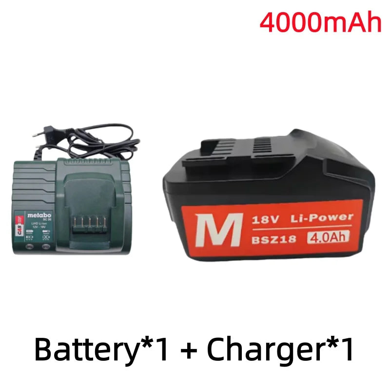 Brand New 18V 9000mAh Li-ion Rechargeable Battery lpega For Replacing Batteries Of Cordless Electric Tools BSZ18,with Charger
