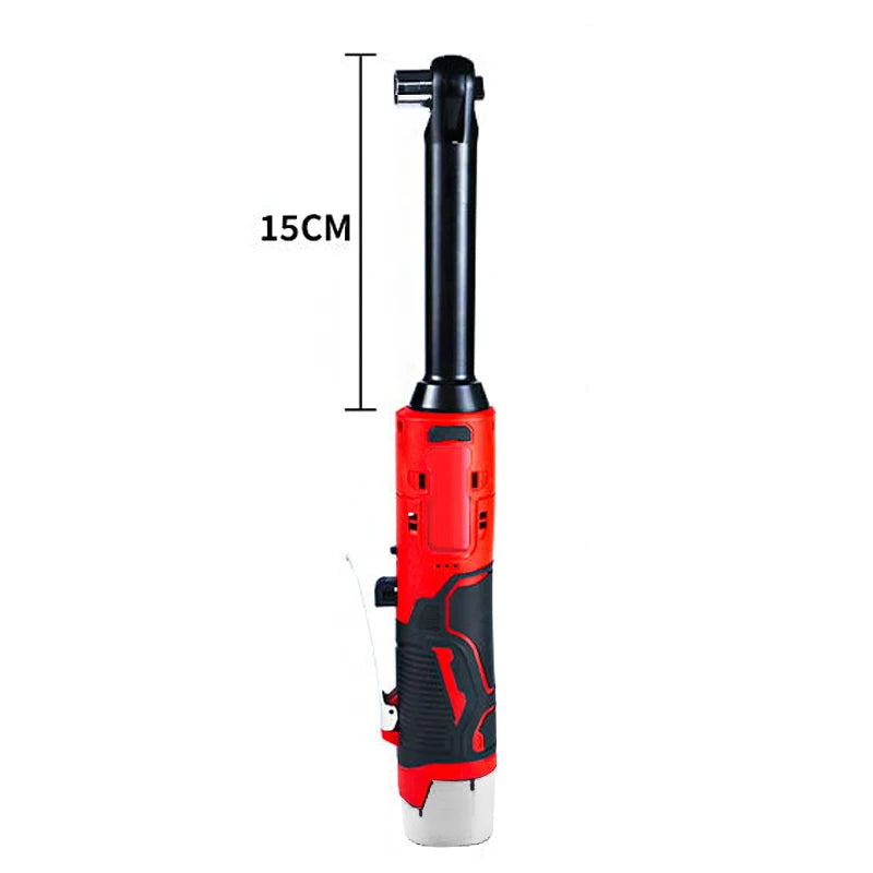 15cm Electric Ratchet 18V Cordless 90 Degree Right Angle Torque Lithium-Ion Auto Ratchet Repair Tool Set