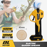 Electric Goddess Brushless 45mm Electric Pruning Shear For Dewalt 20V Battery Cordless Fruit Tree Bonsai Electric Scissors