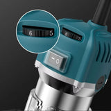800W Electric Woodworking Trimmer 6 Speed 110/220V Suitable for 6.35mm 30000 RPM Milling Cutter Woodworki Engraving Machine Tool