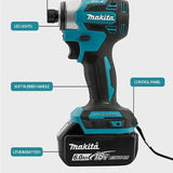 Makita DTD173 Brushless Impact Driver Rechargeable Screwdriver Drills Cordless Power Tools 18V BL Motor Tools Battery 18V6.0Ah
