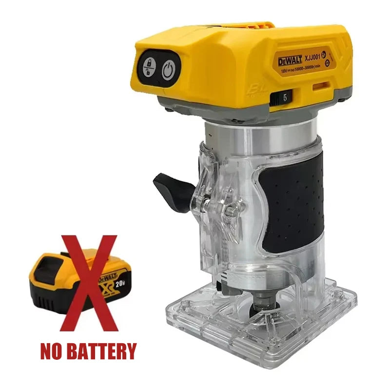 Dewalt 33000RPM Brushless Electric Trimmer Cordless Woodworking Trimming Machine Wood Router Milling Engraving Slotting Machine