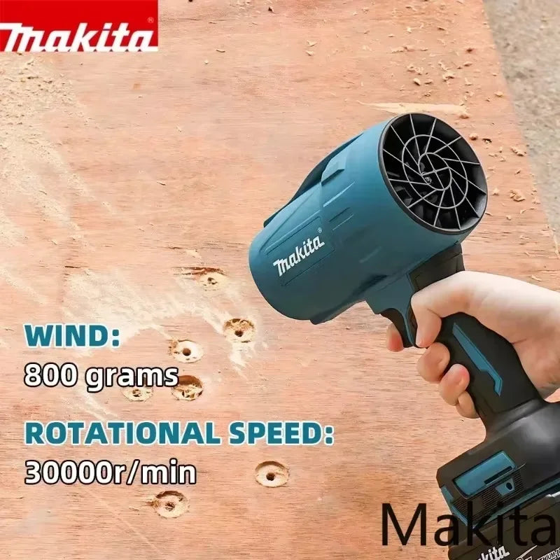 Makita Brushless 2000W Electric Turbo Blower Jet Fan 200M/S Violent Car Dryer Snow Dust Blowing Tool For Makita 18V Battery Pin