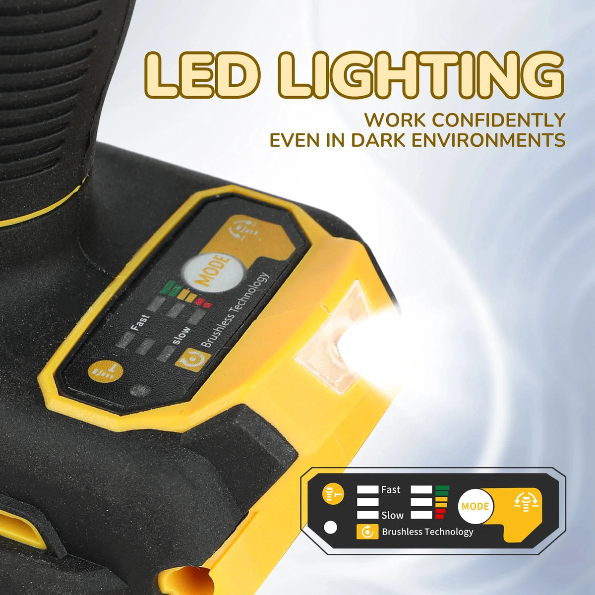 '2026 New!' DEWALT DCD805 Brushless Compact Percussion Drill Rechargeable Lithium Battery 20V Electric Multi-Function Drill