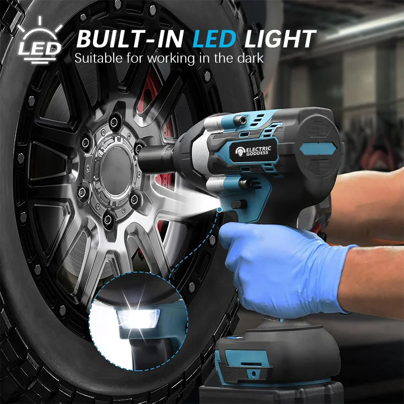 1800NM Cordless Electric Impact Wrench Compact Model Brushless Motor Lithium Electric Drive For Makita 21V Battery Pin