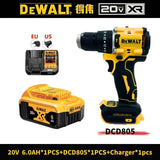 DEWALT DCD805 20V Power Tools, Brushless Impact Drill Cordless Electric Screwdriver, Optional 2Ah 6Ah Lithium