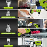 Cordless Heat Gun For Ryobi 18V Battery Electric Handheld Hot Air Gun With Nozzles For DIY Stripping Paint Shrinking Power Tool
