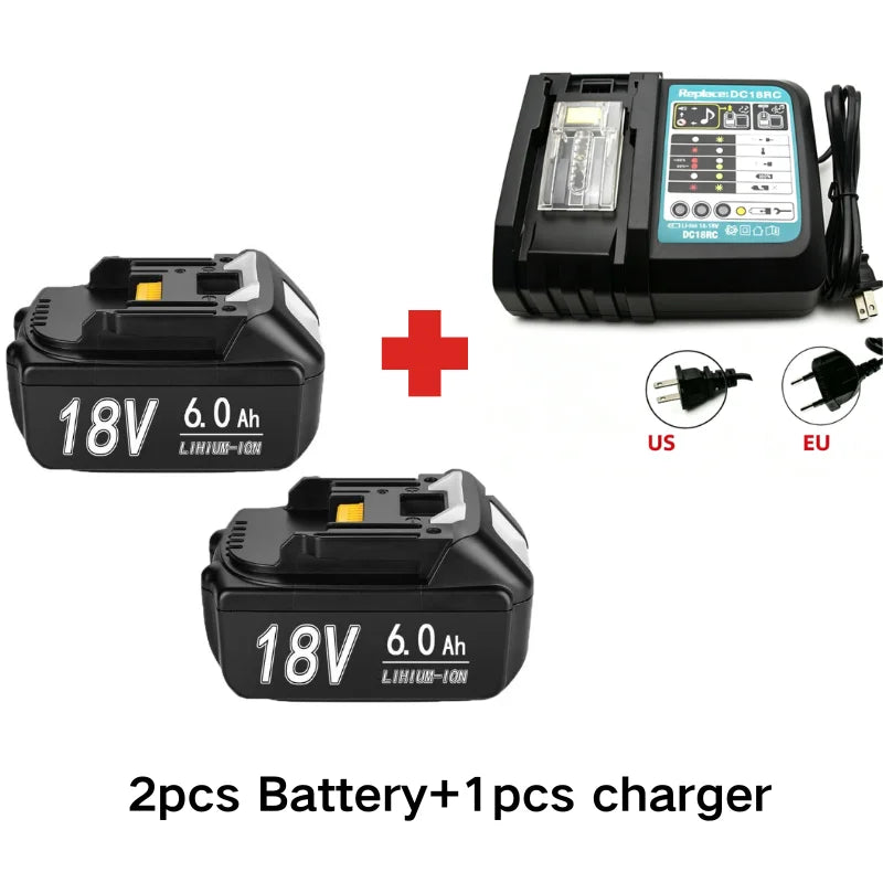 For Makita 18V 6Ah 8Ah Battery Rechargeable Battery 100% Real Capacity 18650 Lithium-ion Cell Suitable For Makita Power Tool
