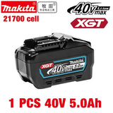 Makita XGT 40V Replacement Lithium‑Ion Battery 5.0Ah 21700 Cell Rechargeable Fit BL4020 BL4025 BL4050 BL4080 Cordless Tools