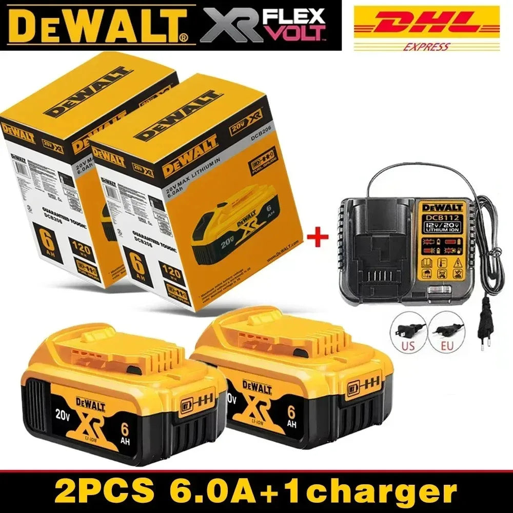 100% Original DeWALT 20V/60V 9.0Ah Power Tool Battery DCB206 DCB205 DCB200 DCF887 DCG405 DCD791 DCF922 DCF850 DCD805 Tool Batter