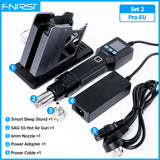 FNIRSI SAG-55 Hot Air Gun BGA Rework Solder Station Heat Gun 220V 550W Hair Dryer For Soldering SMD SMT Welding Repair Tool