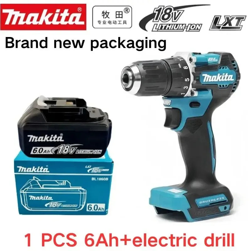 Makita 18V High‑Capacity 6.0Ah Lithium‑ion Battery Fit BL1860B BL1850B BL1840 BL1830 BL1815 Cordless Power Drill Battery Pack
