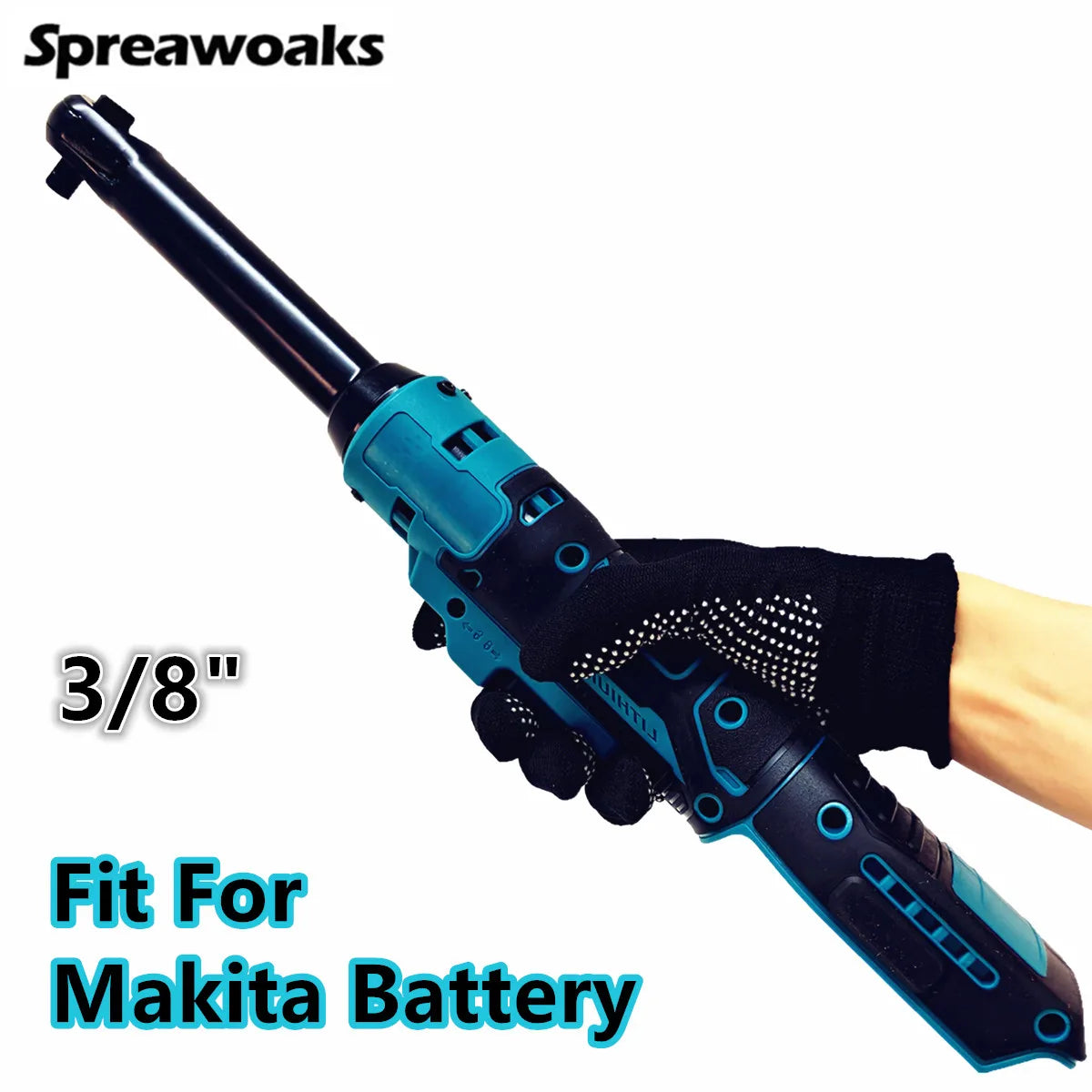 Electric Ratchet Wrench Upgraded Extended 3/8" Removal Screw Nut 220N.m Cordless Driver Power Tools For Makita 18V Battery