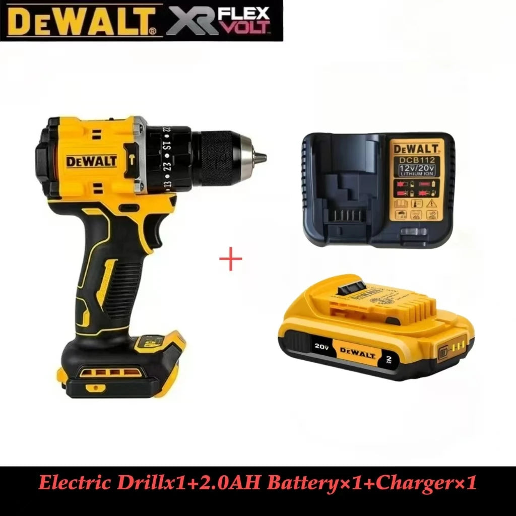 DEWALT DCD805 20V Brushless Hammer Drill with Lithium-ion Battery Kit, Compact Multi-function Percussion Drill for Home & Pro