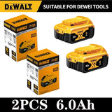 Dewalt 20V Battery 5AH 6AH 18V5.0AH Rechargeable Lithium Ion Battery, Dewalt DCB200 Power Tool Replacement Battery