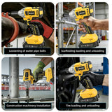 HILDA 1/2" Brushless Impact Wrench 1200N.m High Torque Electric Wrench Power Tool for Scaffolding Tire Repair For Makita Battery