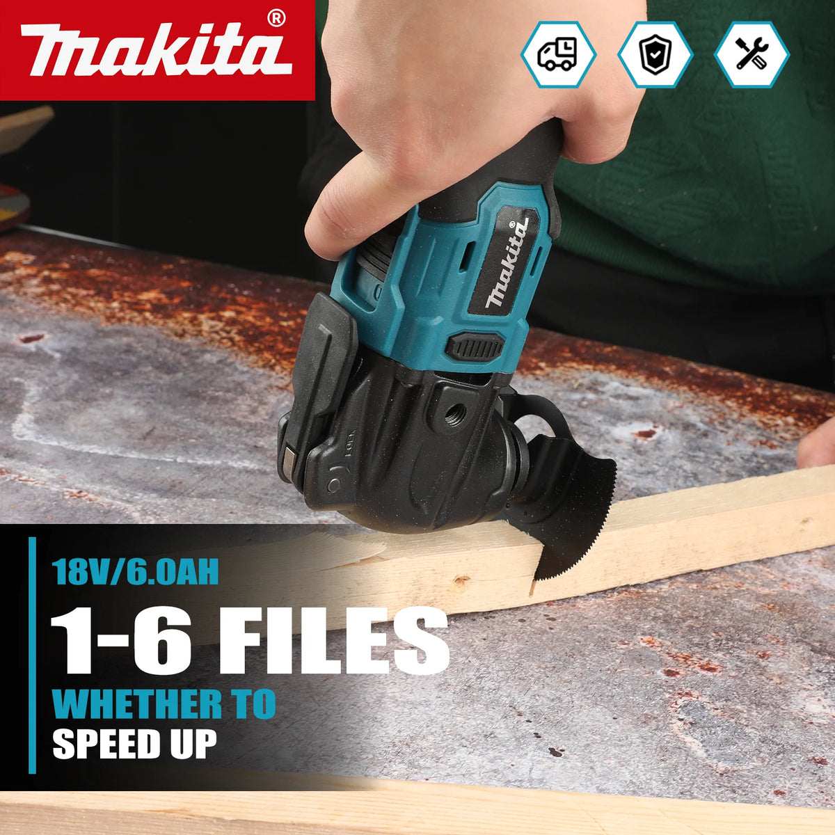 Makita DTM51 18‑20V Oscillating Multi High Frequency Swing For Construction Residue Clearing And Material Processing Power tools