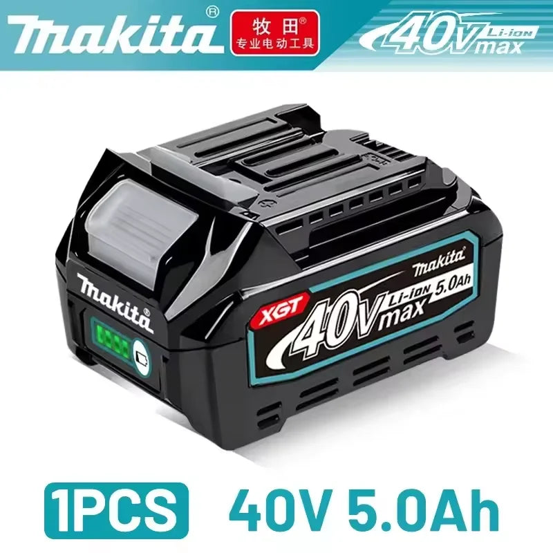 21700 Cell Genuine Makita 40V MAX XGT Battery BL4050 5000mAh LED Power Indicator Rechargeable Spare Cordless Power Tools Battery