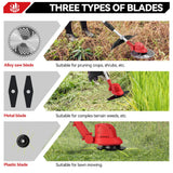 ONEVAN 36000RPM Brushless Electric Lawn Mower Cordless Grass Trimmer Foldable Adjustable Garden Cutter For Makita Battery Pin