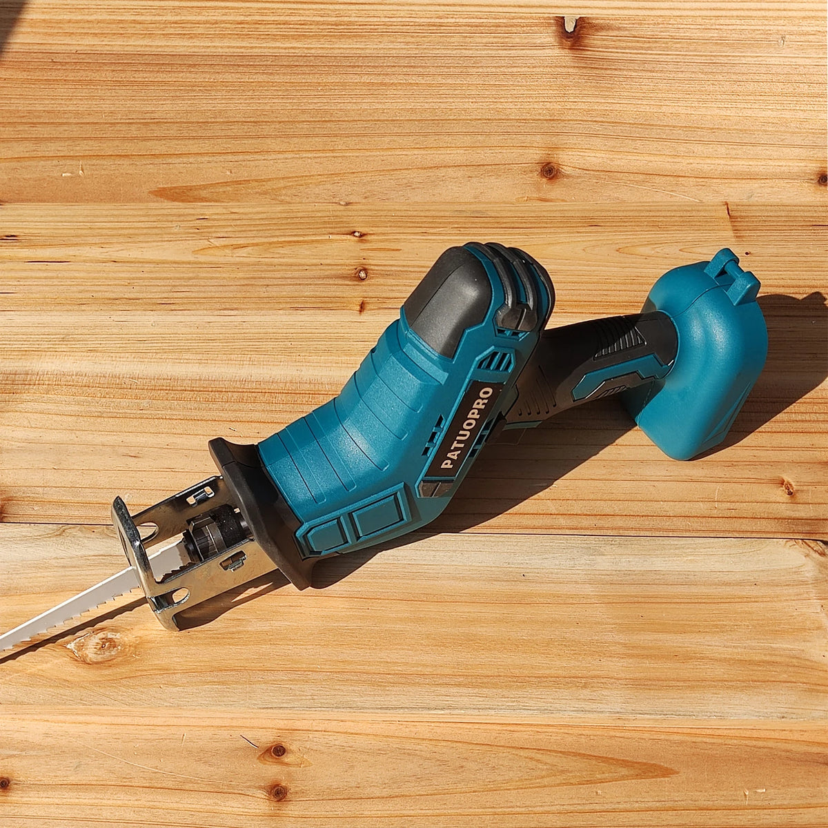 Cordless Reciprocating Saw 18V Adjustable Speed Electric Saw Wood Metal Pipe Cutting Fit Makita 18V Battery (Without Battery)