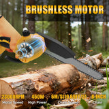 8 Inch Mini Electric Chainsaw Brushless Handheld Power Chain Saw for Tree Trimming Wood Cutting Fit for Dewalt 20V Battery Pin