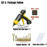 300W Professional Hot Melt Glue Gun Digital Adjustable Temperature Use 11 Mm Glue Sticks Industrial Tools Silicone Gun with Plug