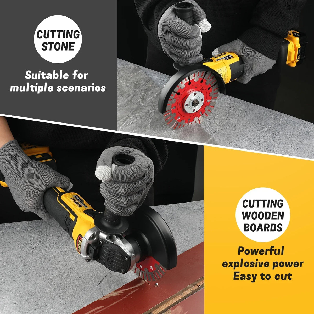 DEWALT DCG405NT Angle Grinder 20V Brushless Portable Polisher Professional Cordless Power Tool Cutting Machine Rechargeable
