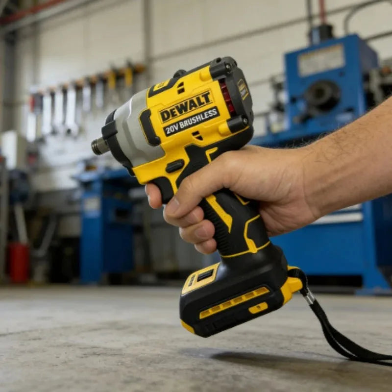 Dewalt DCF922 Cordless Electric Brushless Impact Wrench High Torque LED Light 406N.m Lightweight Professional Power Tool