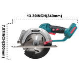 PATUOPRO 6 Inch Brushless Circular Saw Handheld Cordless Electric Saw Adjustable Angle DIY Power Tool For Makita 18V Battery