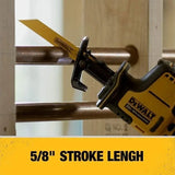 DEWALT Cordless One-Handed Reciprocating Saw DCS369 MAX The Multi - Tasking Powerhouse for Swift Wood,Metal & Pipe Cutting