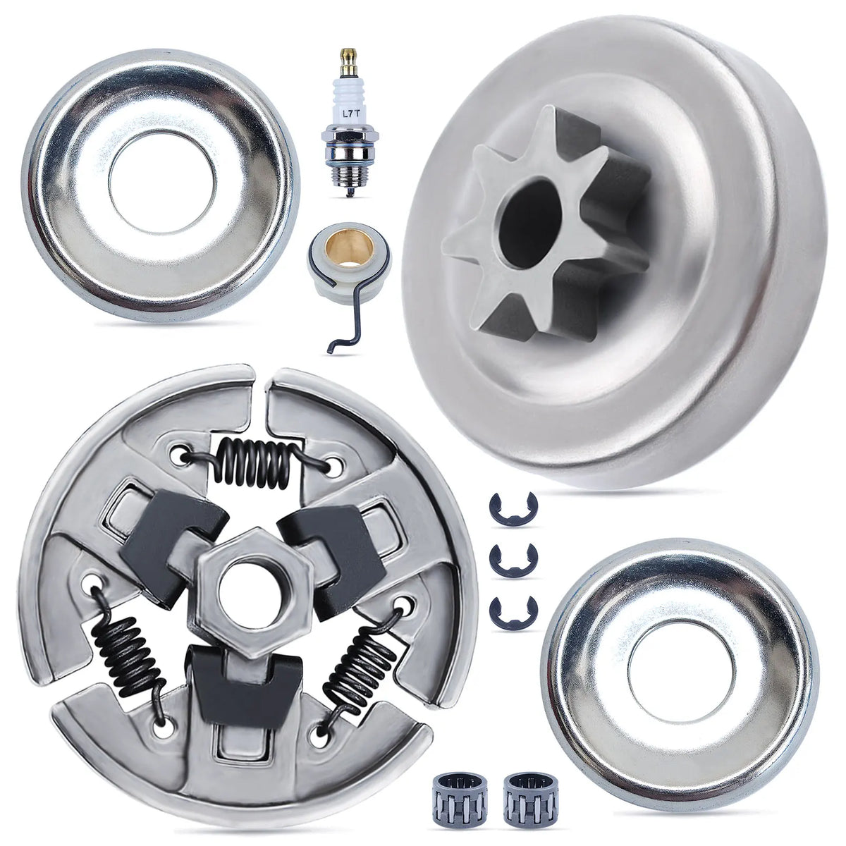 For Stihl MS290 MS390 Sprocket Clutch Drum 3/8" 7T Needle Bearing Kit 029 039 MS310 Chainsaw Replacement Parts for 11296402000