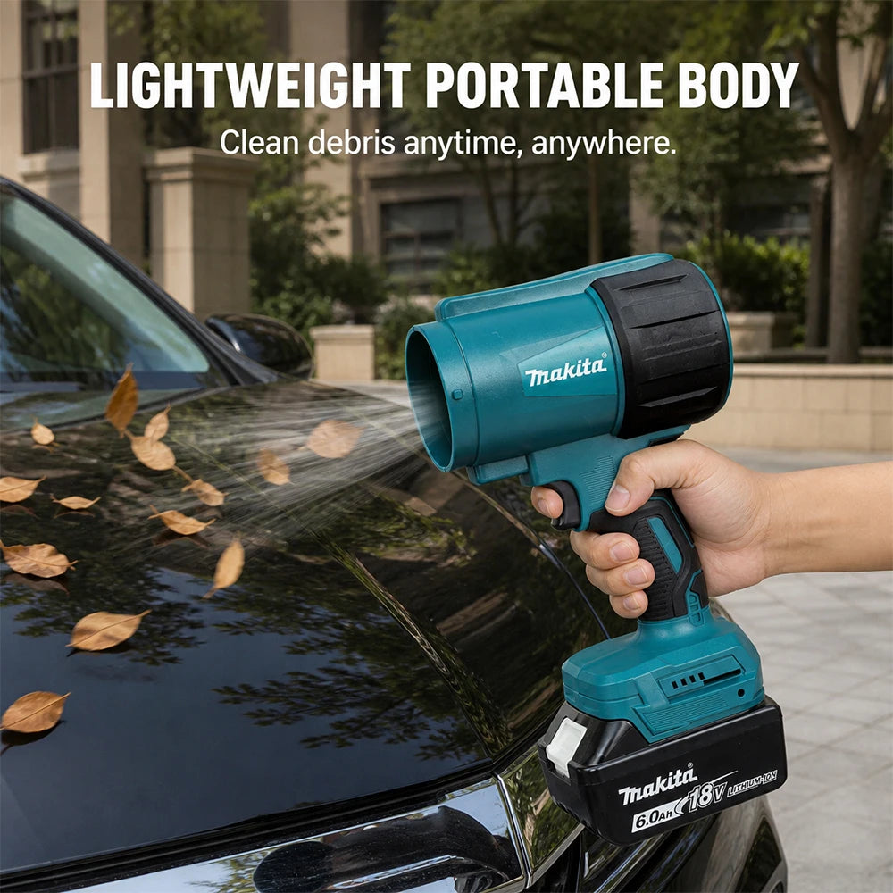 For Makita Handheld Construction Blower, 200m/s Jet Like Air, 800G Wind Power, Portable Cordless Debris Cleaner Tool