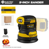 Electric Goddess 8000RPM Random Orbit Sander Home DIY Carpenter Strong Dust Collection Polisher For Dewalt 20V Battery Pin