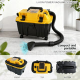 Portable Brushless Lithium-Ion Cordless Vacuum Cleaner High-Suction Wet/Dry Vacuum for DeWalt Battery Powered Cleaning