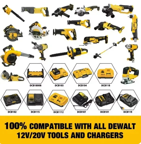 100% original 20V battery power tool DCB606, DCB205，DCB206，DCBGene,DCB200 MAX，20V 6AH,7AH batter
