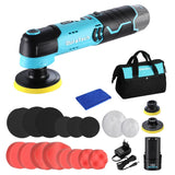 Duratech 12V Cordless Car Polisher Compact & Powerful 6-Speed Buffer with 2.0Ah Battery Full Detailing Kit for Car Care
