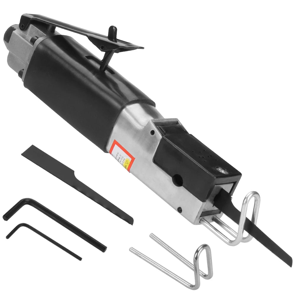 Alloy Pneumatic Reciprocating Saw Handheld Pneumatic Tool for Cutting Metal Wood Plastic, 1/4" Air Cutting Saw