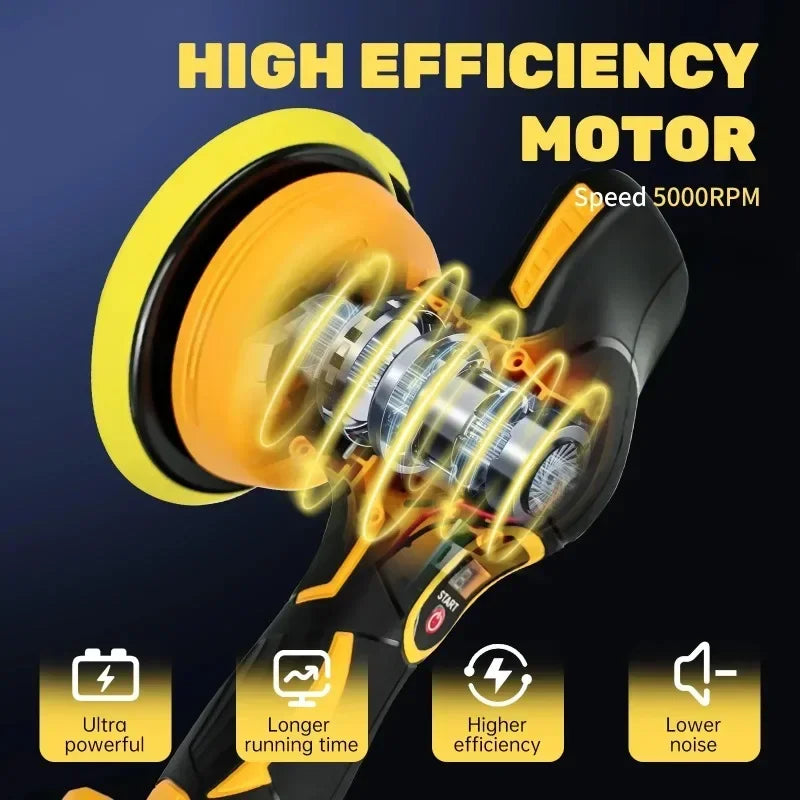 Dewalt 8 Gears Adjustable Digital Display Cordless Polisher, Auto Car Waxing & Polishing Tool Fit 18V 20V Battery